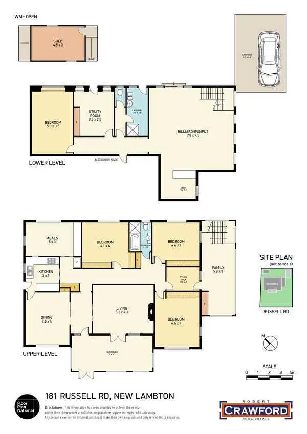 Floorplan of Homely house listing, 181 Russell Road, New Lambton NSW 2305