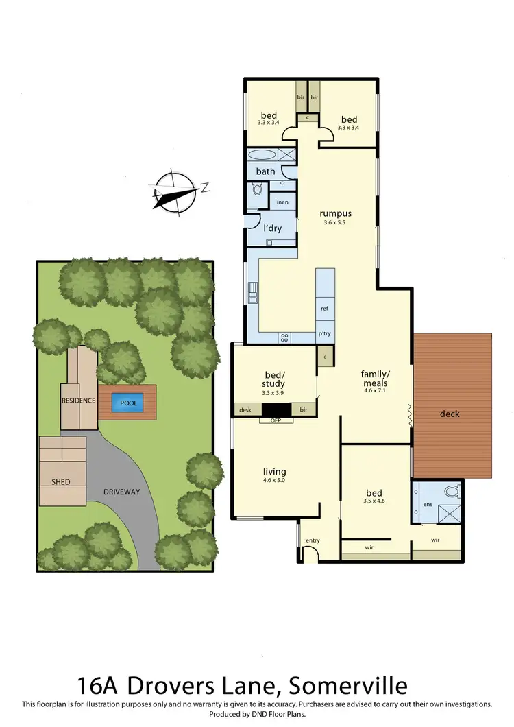 Floorplan of Homely rural property listing, 16a Drovers Lane, Somerville VIC 3912