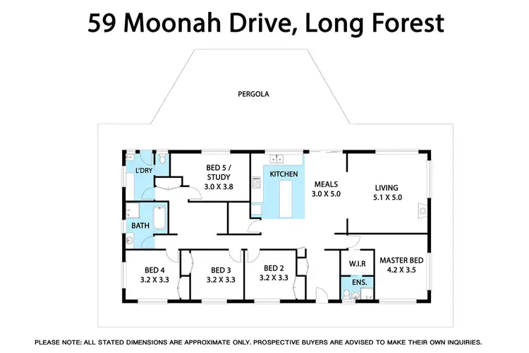 Floorplan of Homely house listing, 59 Moonah Drive, Long Forest VIC 3340
