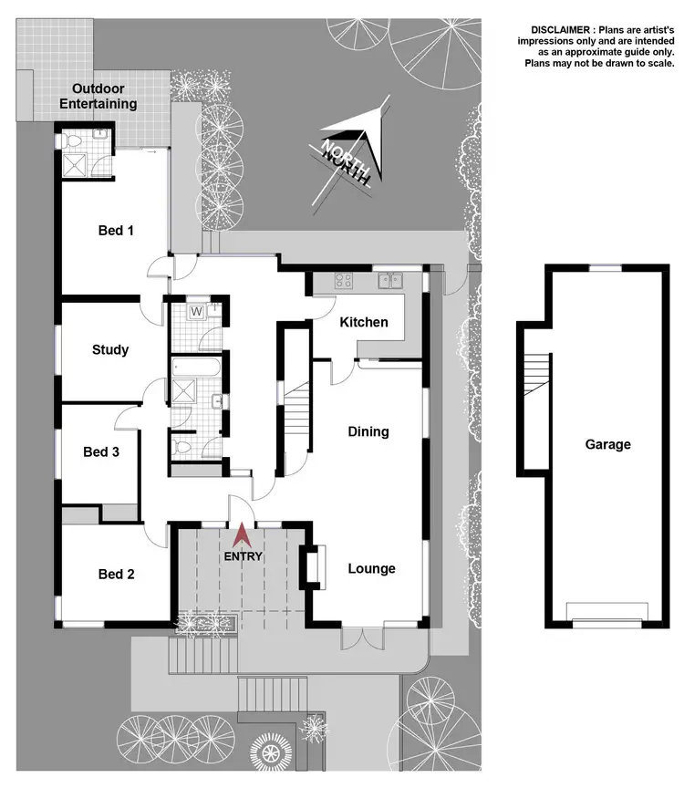 Floorplan of Homely house listing, 34 Carnegie Crescent, Narrabundah ACT 2604