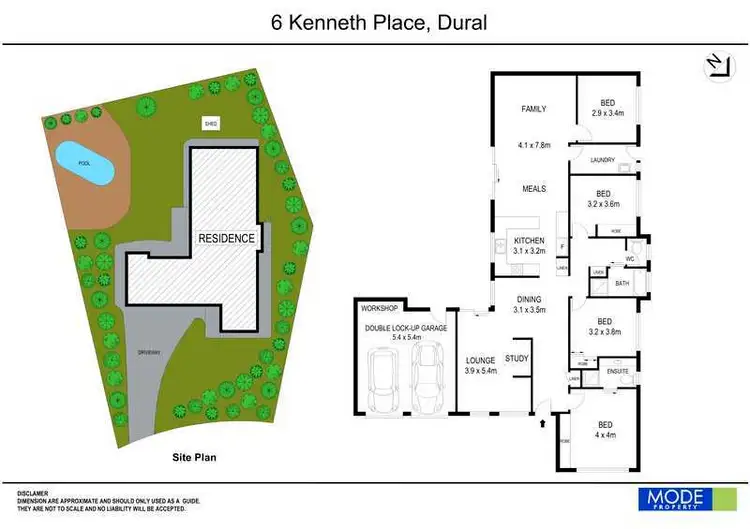 Floorplan of Homely house listing, 6 Kenneth Place, Dural NSW 2158