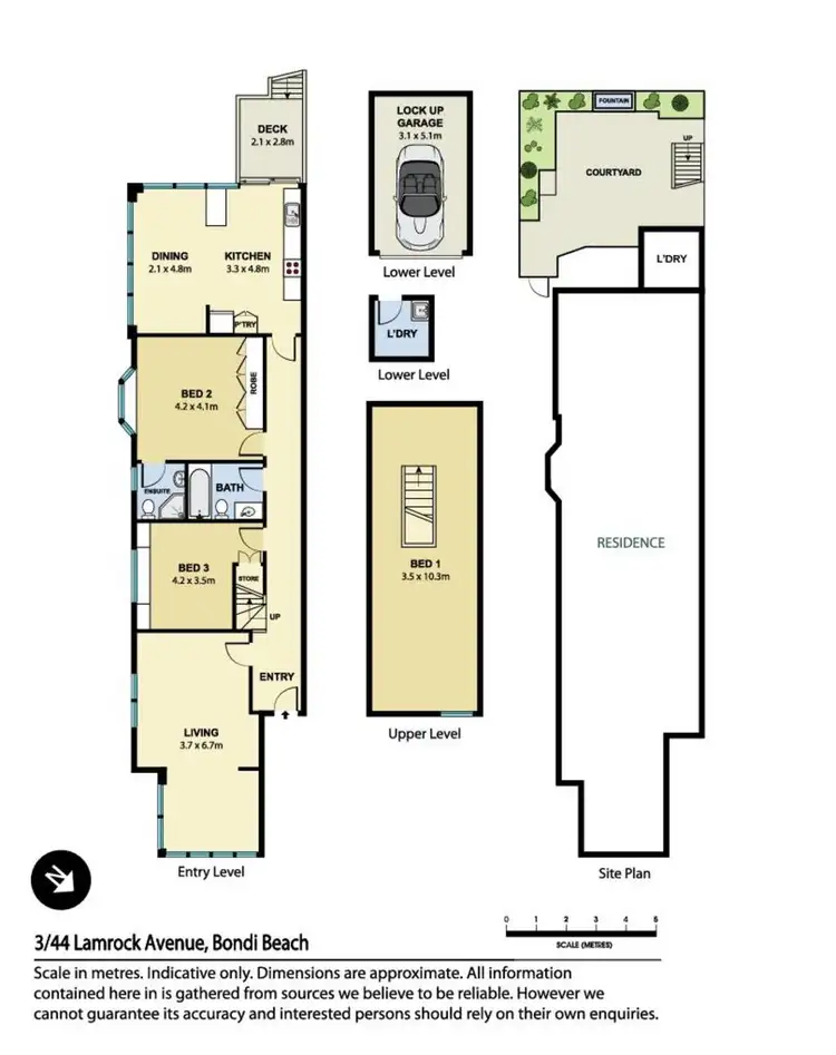 Floorplan of Homely apartment listing, 3/44 Lamrock Avenue, Bondi Beach NSW 2026