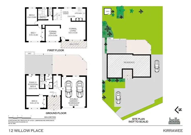 Floorplan of Homely house listing, 12 Willow Place, Kirrawee NSW 2232