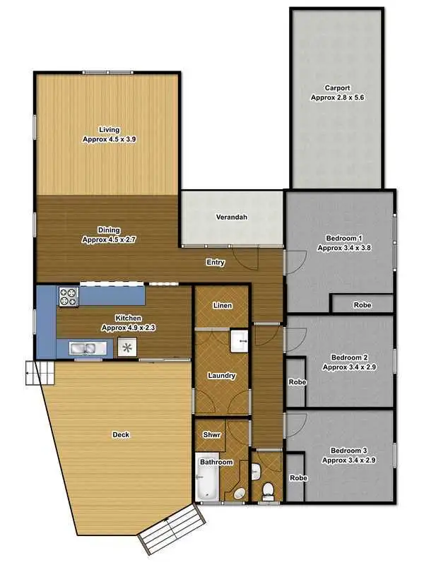 Floorplan of Homely house listing, 43 Mubo Crescent, Holsworthy NSW 2173