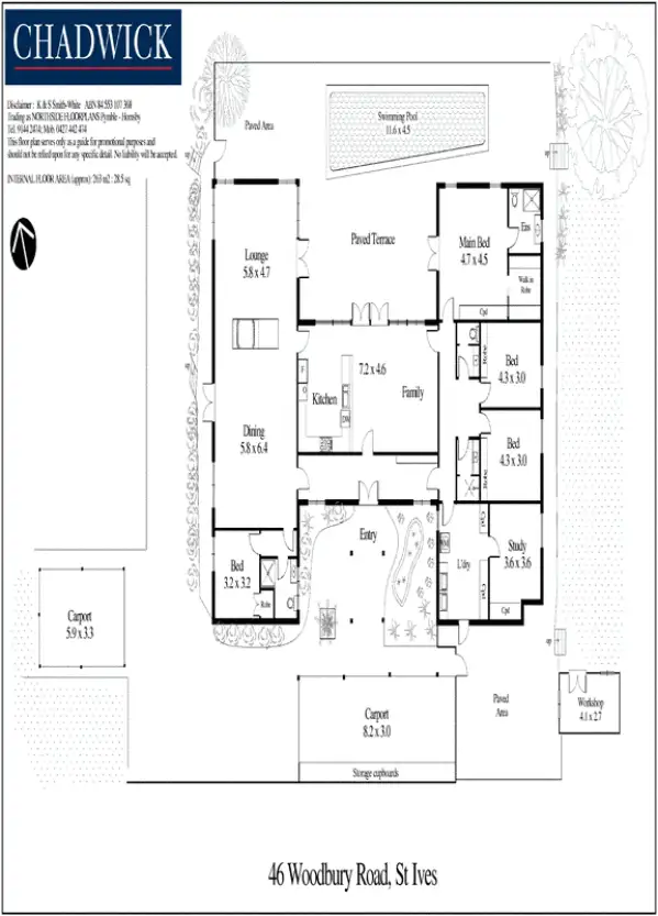 Floorplan of Homely house listing, 46 Woodbury Road, St Ives NSW 2075