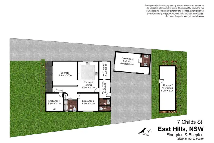 Floorplan of Homely house listing, 7 Childs Street, East Hills NSW 2213