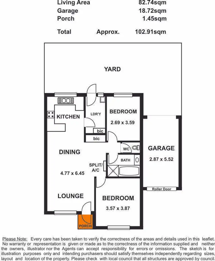 Floorplan of Homely unit listing, 6/147-149 Tolley Road, St Agnes SA 5097