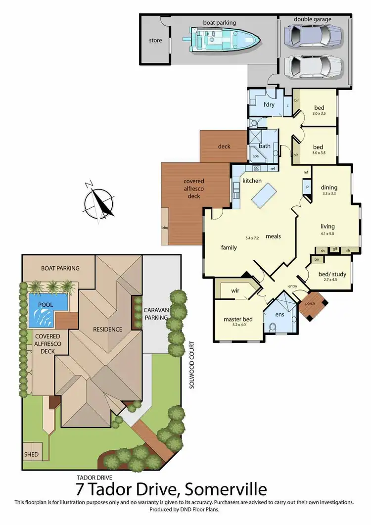 Floorplan of Homely house listing, 7 Tador Drive, Somerville VIC 3912