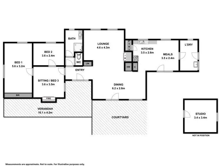 Floorplan of Homely house listing, 72 Conness Street, Chiltern VIC 3683