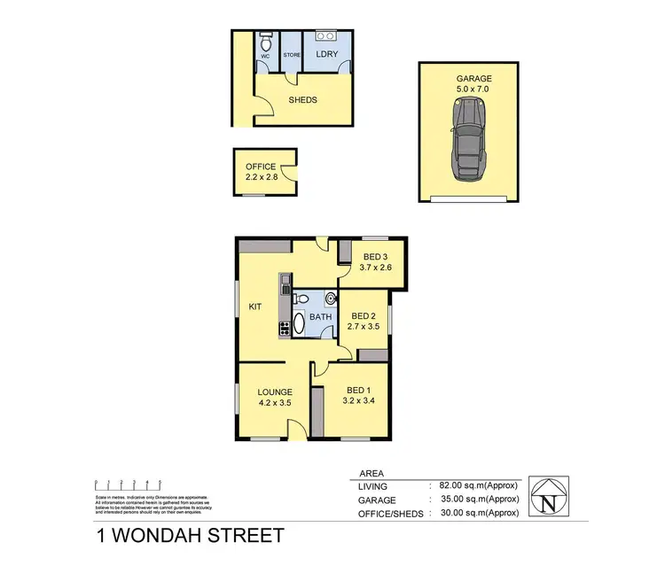 Floorplan of Homely house listing, 1 Wondah Street, Tallangatta VIC 3700
