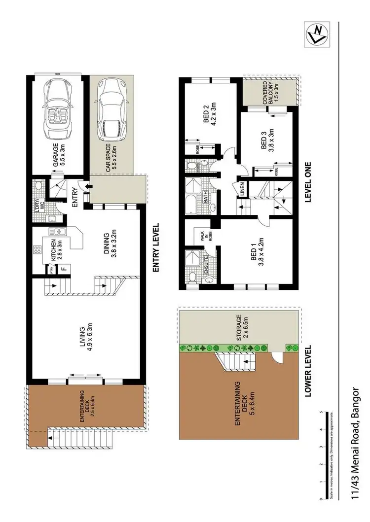 Floorplan of Homely townhouse listing, 11/43 Menai Road, Bangor NSW 2234