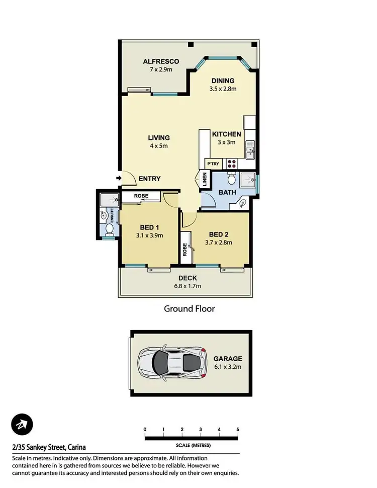 Floorplan of Homely unit listing, 2/35 Sankey Street, Carina QLD 4152
