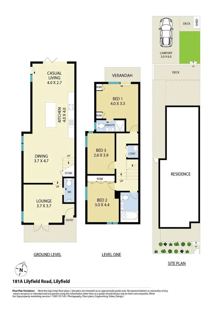 Floorplan of Homely house listing, 181A Lilyfield Road, Lilyfield NSW 2040