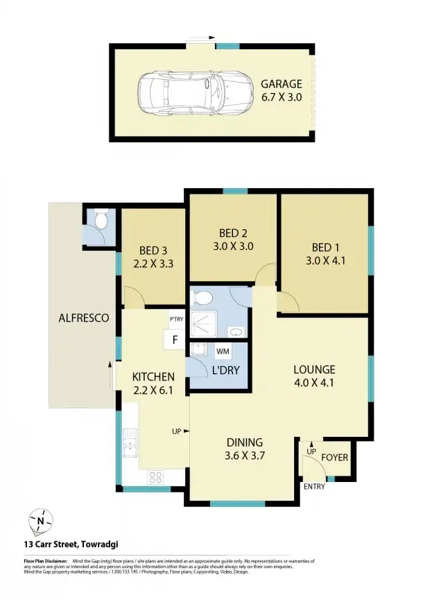 Floorplan of Homely house listing, 13 Carr Street, Towradgi NSW 2518
