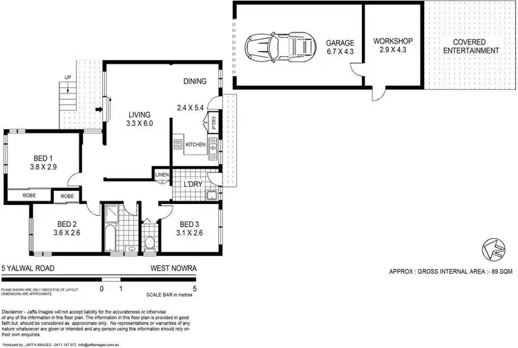 Floorplan of Homely house listing, 5 Yalwal Road, West Nowra NSW 2541