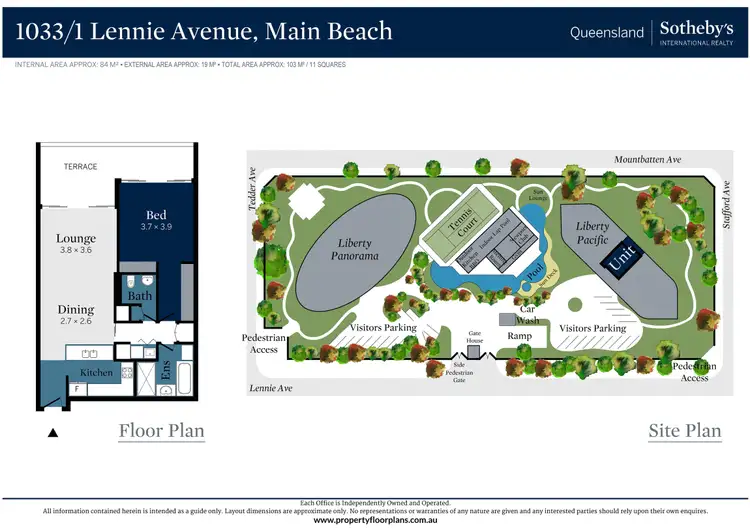 Floorplan of Homely apartment listing, 1033/1 Lennie Avenue, Main Beach QLD 4217