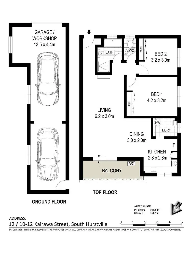 Floorplan of Homely apartment listing, 12/10-12 Kairawa Street, South Hurstville NSW 2221