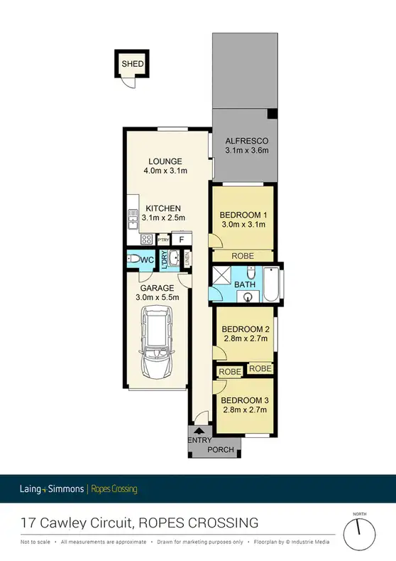Floorplan of Homely house listing, 17 Cawley Circuit, Ropes Crossing NSW 2760