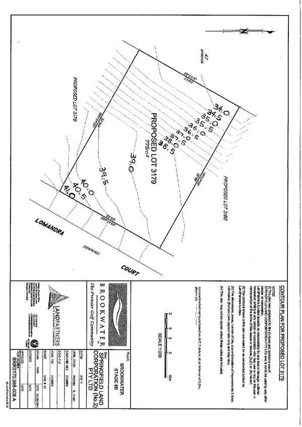 Floorplan of Homely land listing, 4 Lomandra Court, Brookwater QLD 4300