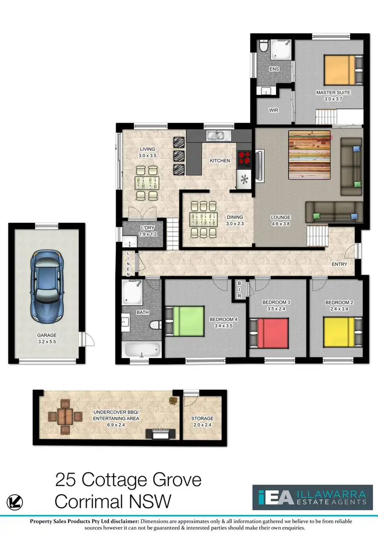 Floorplan of Homely house listing, 25 Cottage Grove, Corrimal NSW 2518