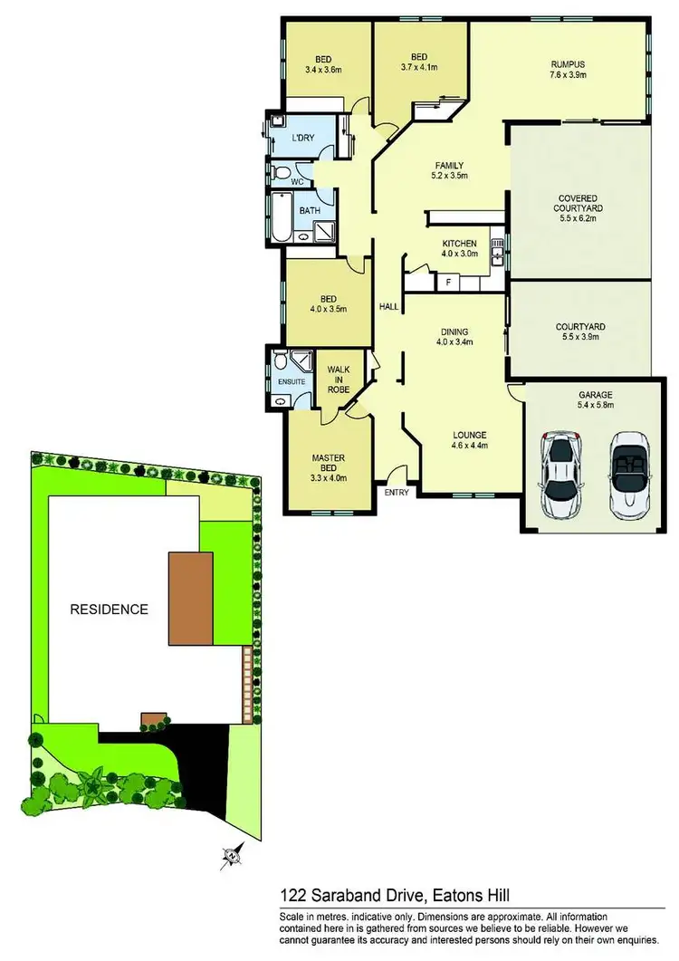 Floorplan of Homely house listing, 122 Saraband Drive, Eatons Hill QLD 4037