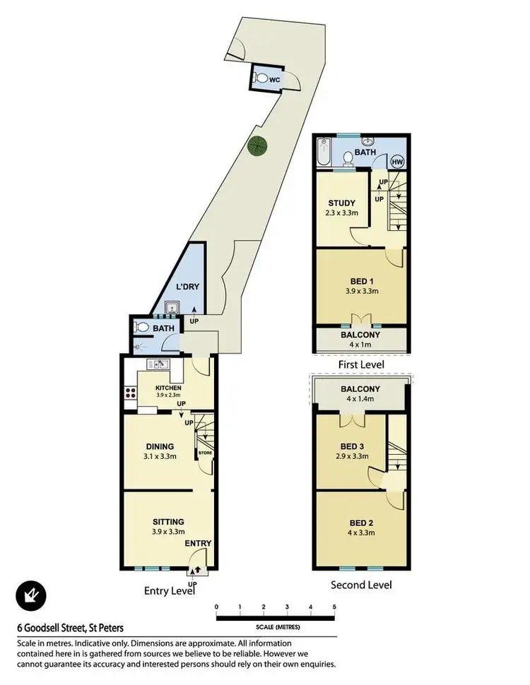 Floorplan of Homely house listing, 6 Goodsell Street, St Peters NSW 2044