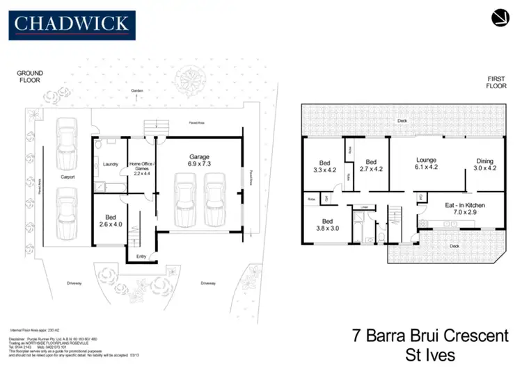 Floorplan of Homely house listing, 7 Barra Brui Crescent, St Ives NSW 2075
