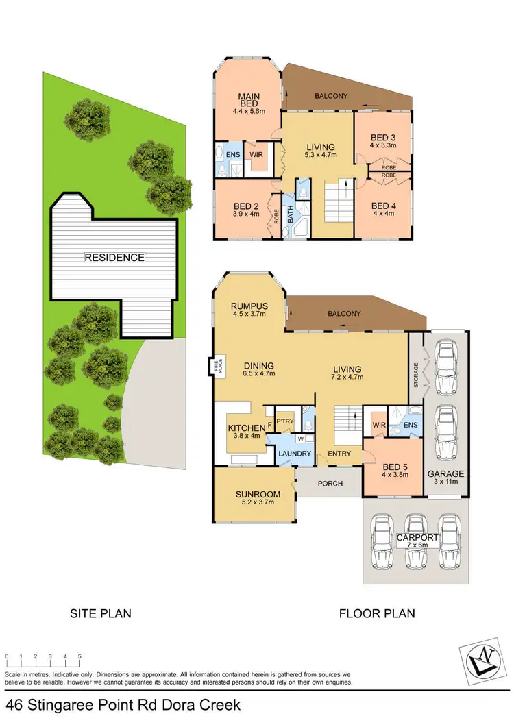 Floorplan of Homely house listing, 46 Stingaree Point Drive, Dora Creek NSW 2264