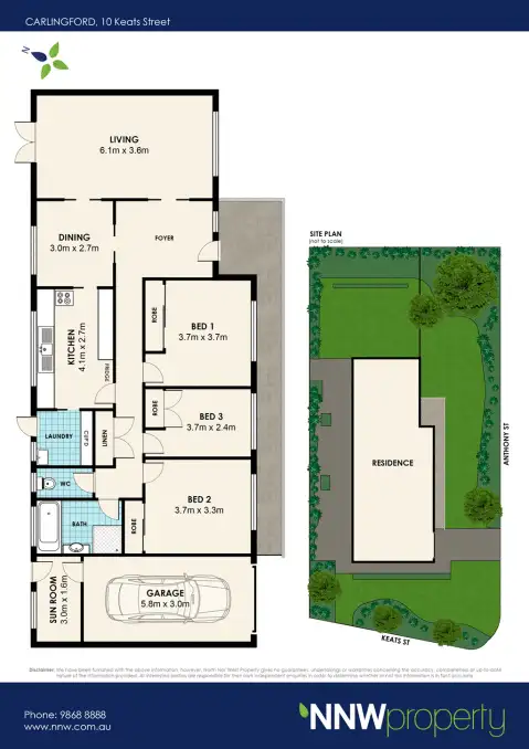 Floorplan of Homely house listing, 10 Keats Street, Carlingford NSW 2118