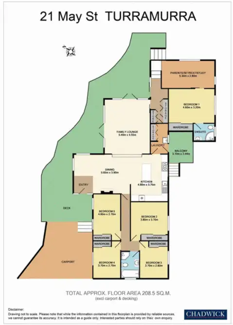 Floorplan of Homely house listing, 21 May Street, Turramurra NSW 2074