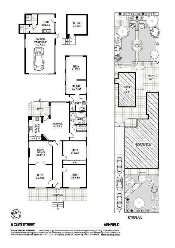Floorplan of Homely house listing, 6 Curt Street, Ashfield NSW 2131