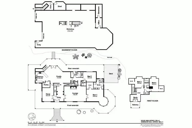 Floorplan of Homely house listing, 9 Brown Street, Castlemaine VIC 3450