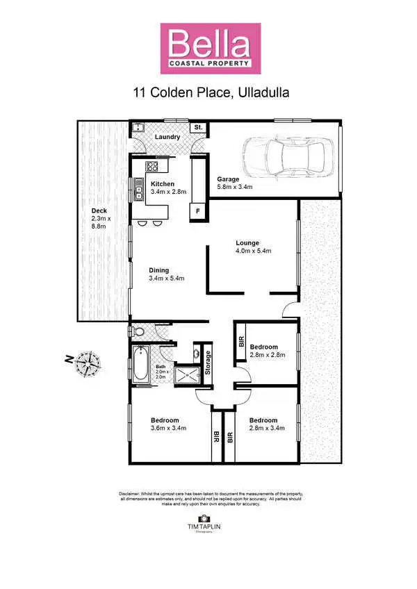 Floorplan of Homely house listing, 11 Colden Place, Ulladulla NSW 2539