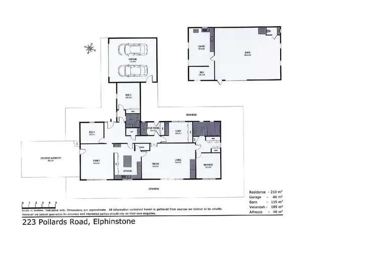 Floorplan of Homely house listing, 223 Pollards Road, Elphinstone VIC 3448
