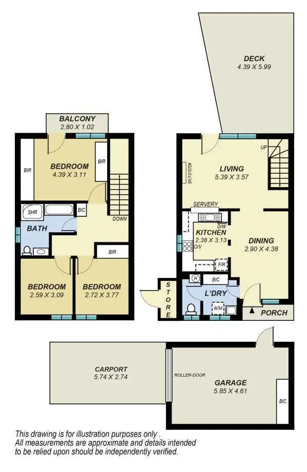 Floorplan of Homely townhouse listing, 12/8 Duggan Avenue, Glengowrie SA 5044