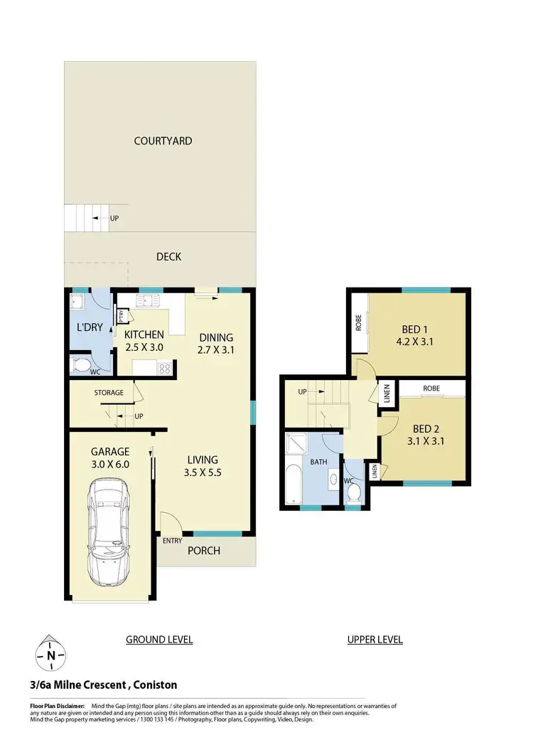 Floorplan of Homely townhouse listing, 3/6a Milne Crescent, Coniston NSW 2500