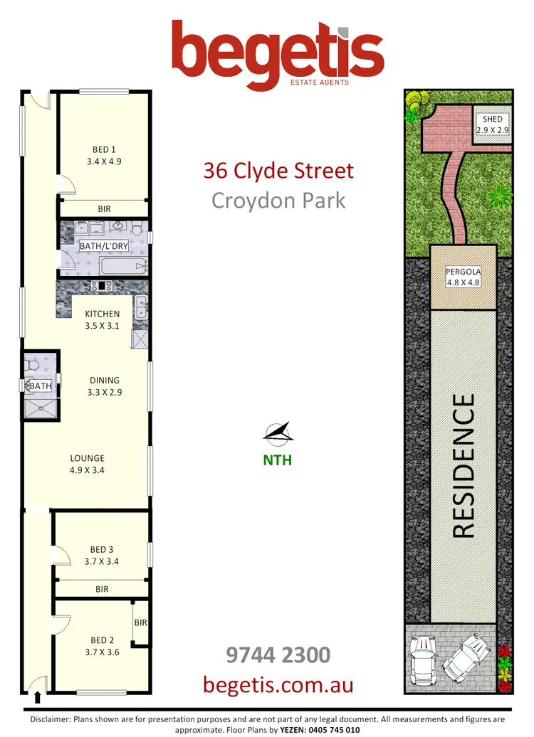 Floorplan of Homely house listing, 36 Clyde Street, Croydon Park NSW 2133