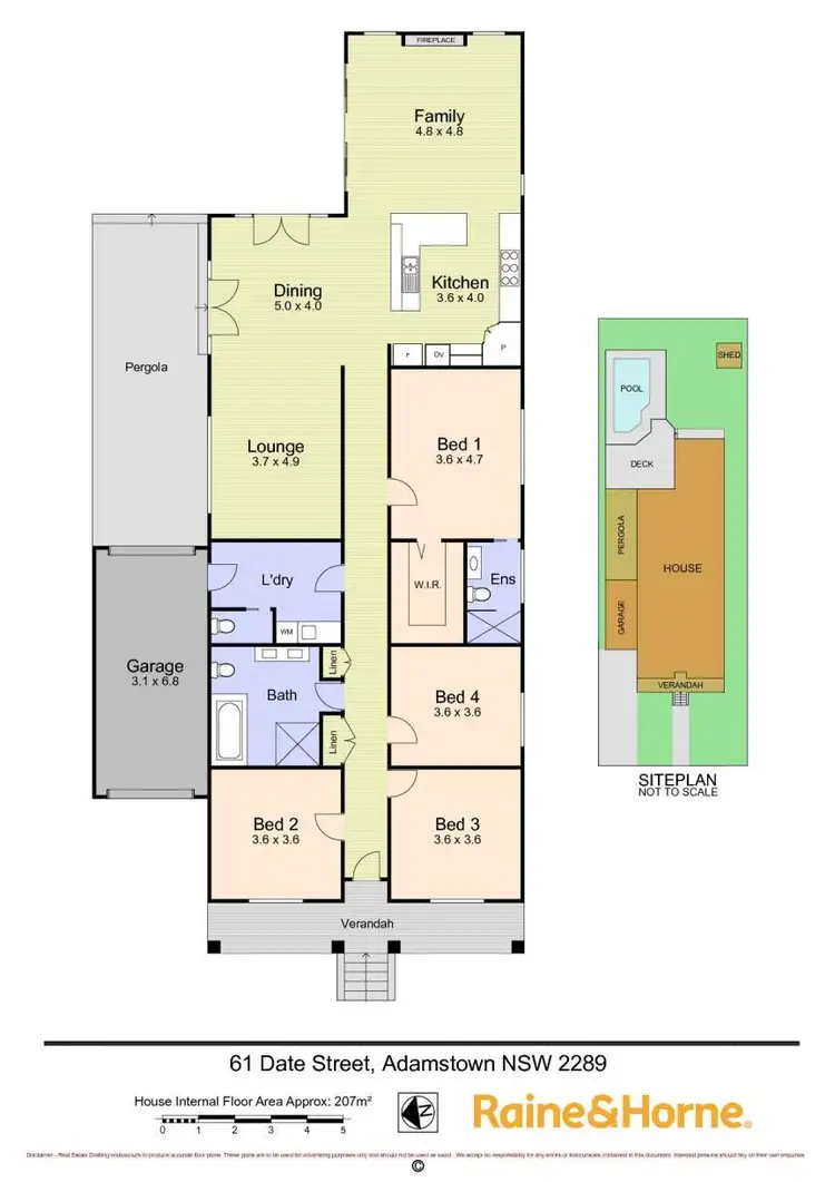 Floorplan of Homely house listing, 61 Date Street, Adamstown NSW 2289