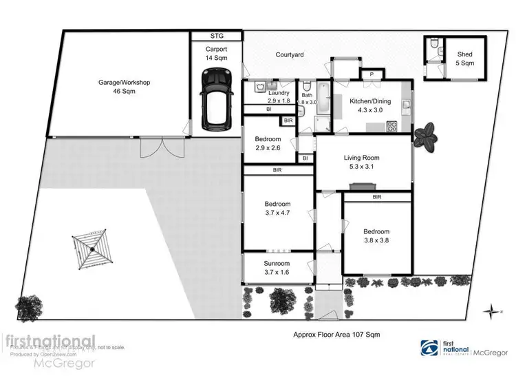 Floorplan of Homely house listing, 22 Fletcher Avenue, Moonah TAS 7009