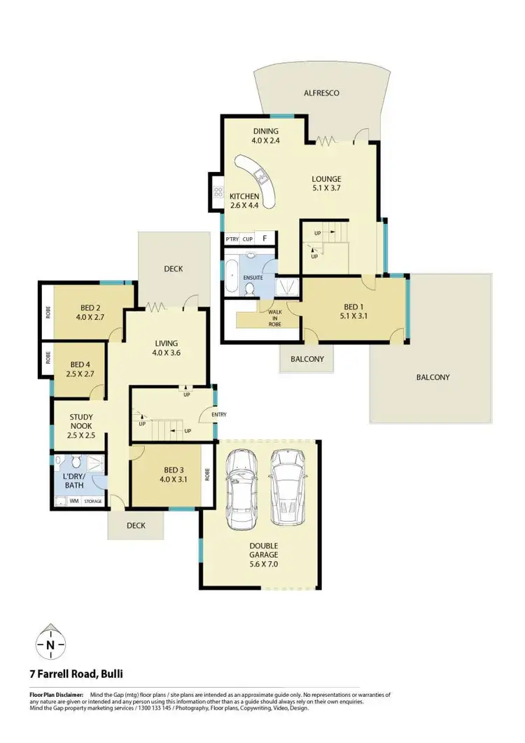 Floorplan of Homely house listing, 7 Farrell Road, Bulli NSW 2516