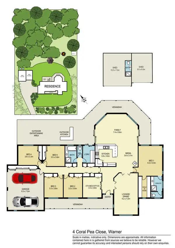 Floorplan of Homely house listing, 4 Coral Pea Close, Warner QLD 4500
