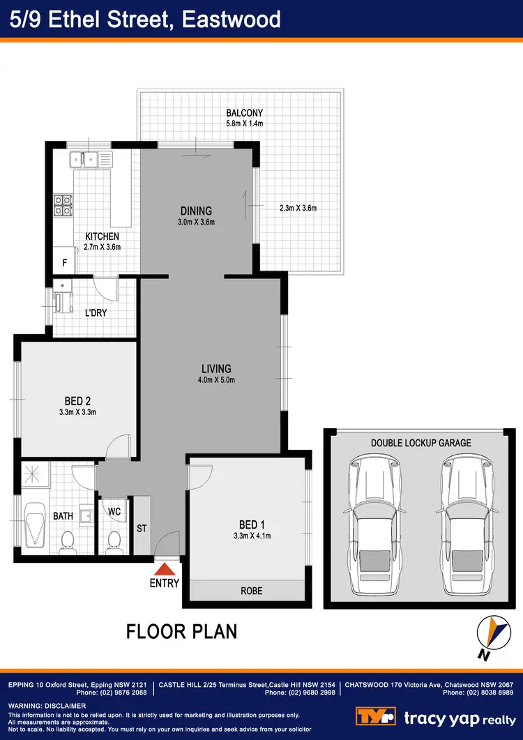 Floorplan of Homely apartment listing, 5/9 Ethel Street, Eastwood NSW 2122