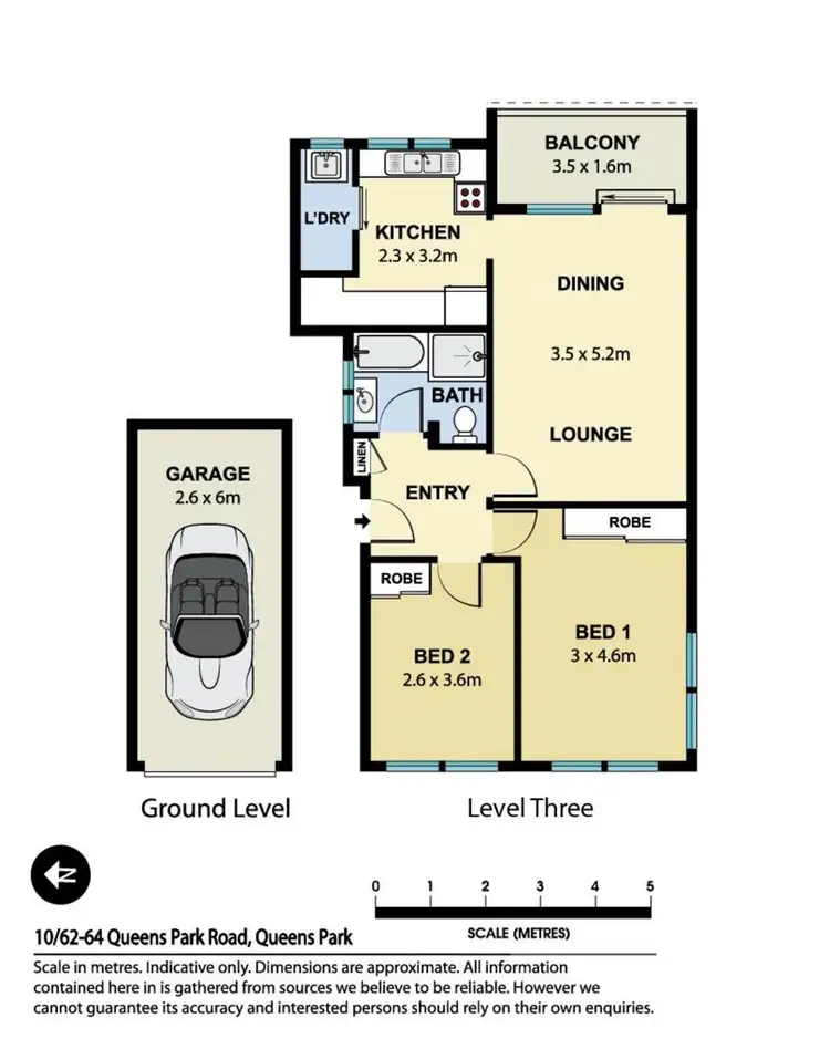 Floorplan of Homely apartment listing, 10/62-64 Queens Park Road, Queens Park NSW 2022