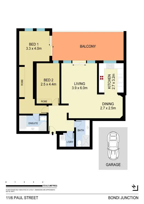 Floorplan of Homely apartment listing, 11/6 Paul Street, Bondi Junction NSW 2022