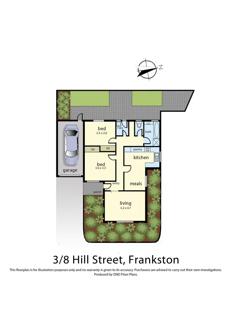 Floorplan of Homely unit listing, 3/8 Hill Street, Frankston VIC 3199