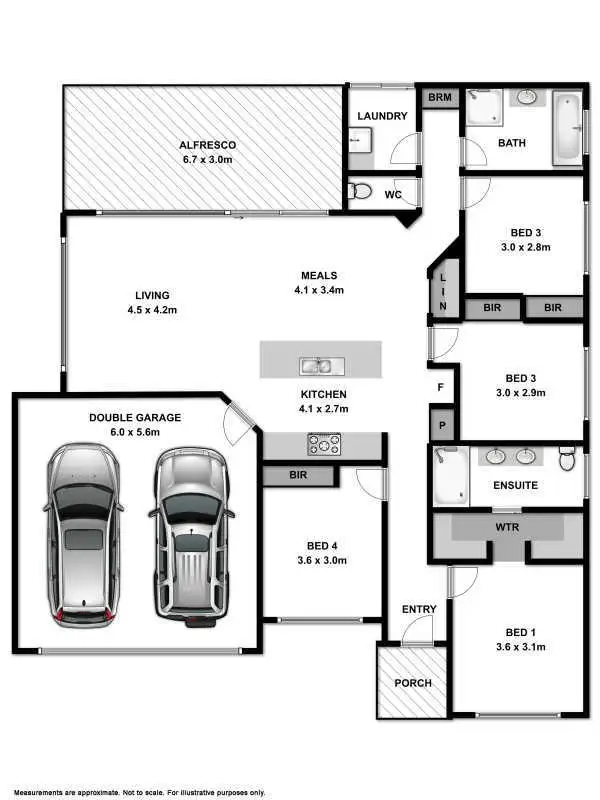 Floorplan of Homely house listing, 14 Perkins Street, Wodonga VIC 3690