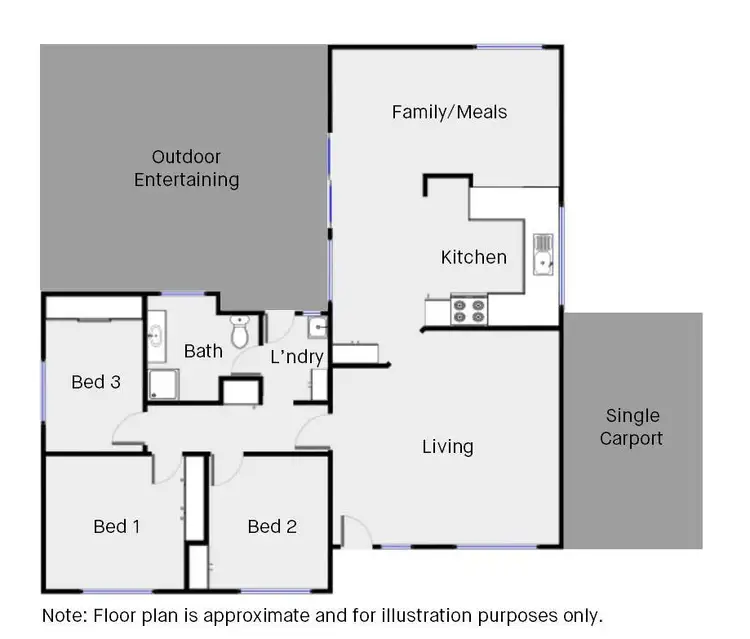 Floorplan of Homely house listing, 11 Flamingo Drive, Mildura VIC 3500