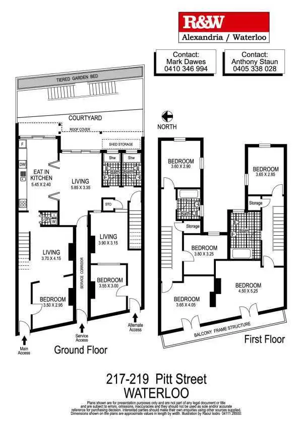 Floorplan of Homely house listing, 217-219 Pitt Street, Waterloo NSW 2017