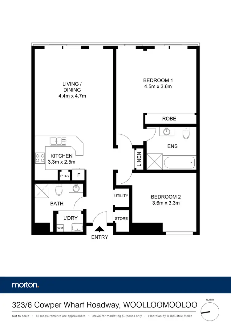 Floorplan of Homely apartment listing, 323/6 Cowper Wharf Roadway, Woolloomooloo NSW 2011