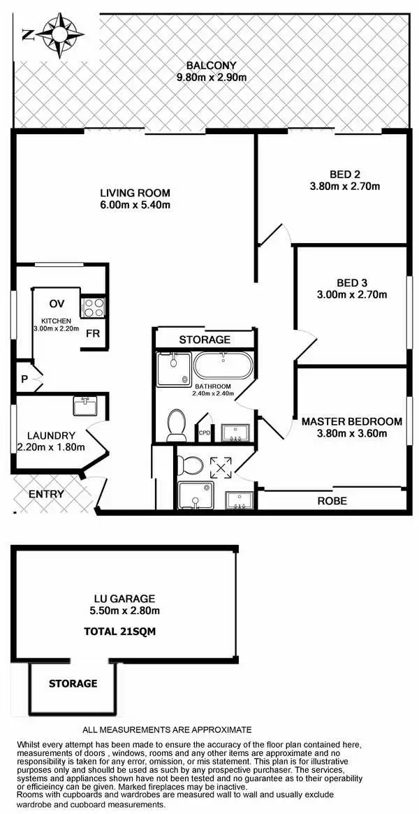 Floorplan of Homely unit listing, 6/2 Railway Crescent, Jannali NSW 2226